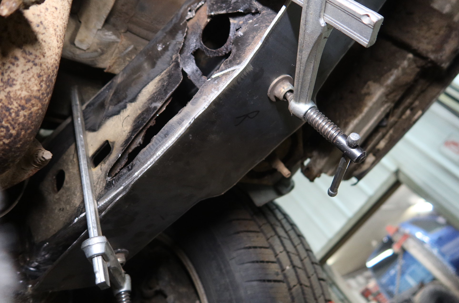 Frame Rust Repair Lugnuts Garage